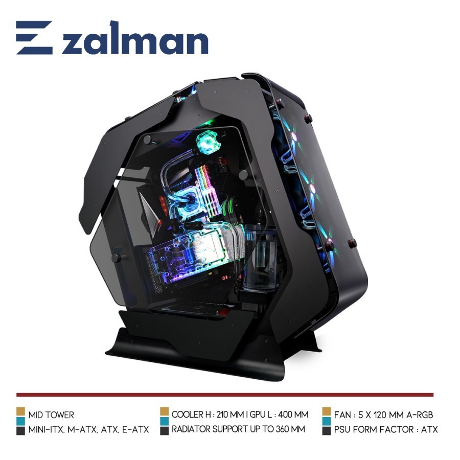 Jual ZALMAN Z-MACHINE 500 - Mid Tower Gaming Case | Shopee Indonesia