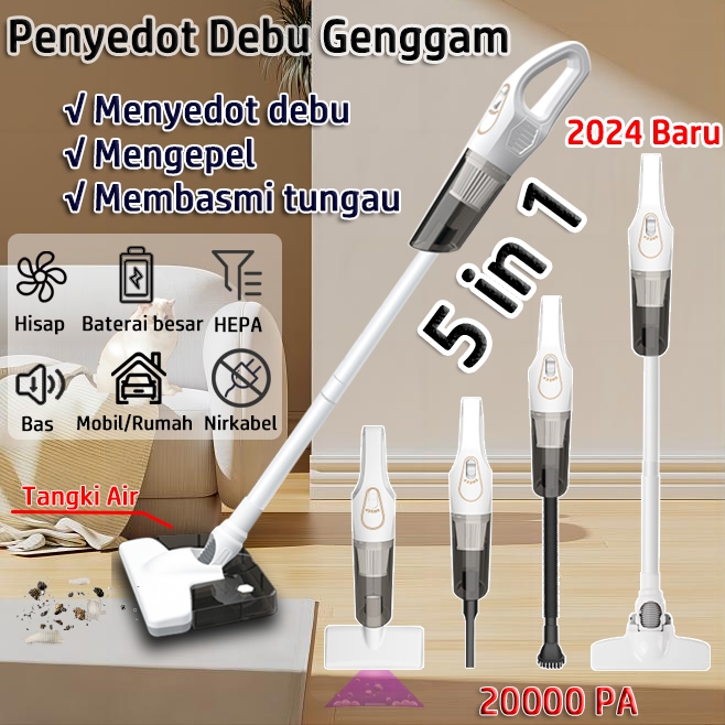 Jual 2024 Vacum Cleaner 20000PA 5 IN 1 Penyedot Debu Portabel Tanpa