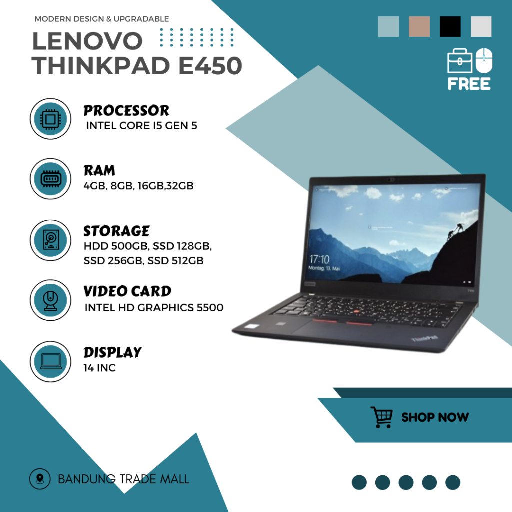 ノートパソコン Lenovo ThinkPad E450 20DC005KJP 14型 Core i3-5005U