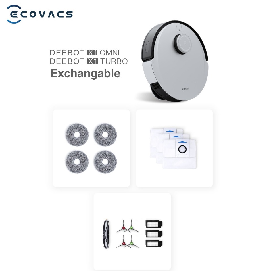 Jual ECOVACS Exchangable Accesories For X1OMNIX1TURBO T1 OMNI T2 OMNI ...