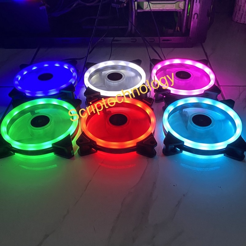Jual Harga Istimewa Eclipse Fan Casing 12CM XBT Double RING Led Fan ...