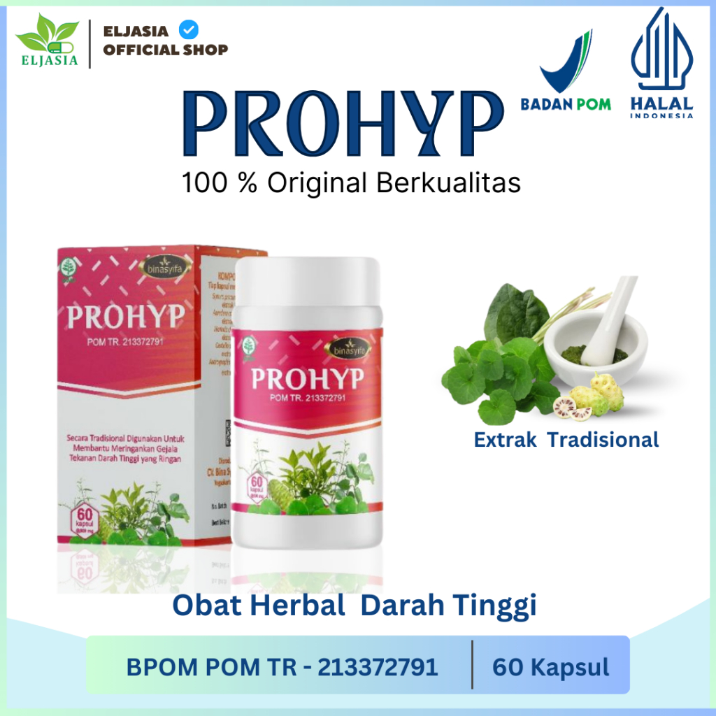 Jual Obat Herbal Prohyp Obat Darah Tinggi Hipertensi Penurun Tekanan