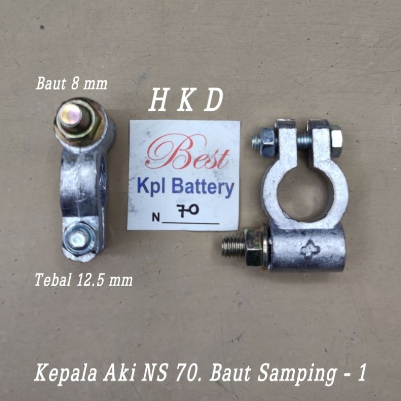 Jual KLEM KEPALA AKI MOBIL /TERMINAL ACCU NS70 KEPALA BESAR BAUT