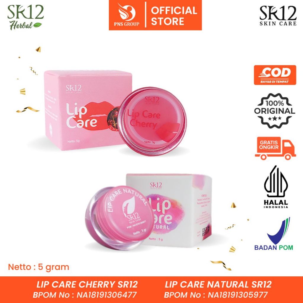 Jual LIP CARE SR12 BEST SELLER..!! PELEMBAB BIBIR / LIP BALM / PENCERAH