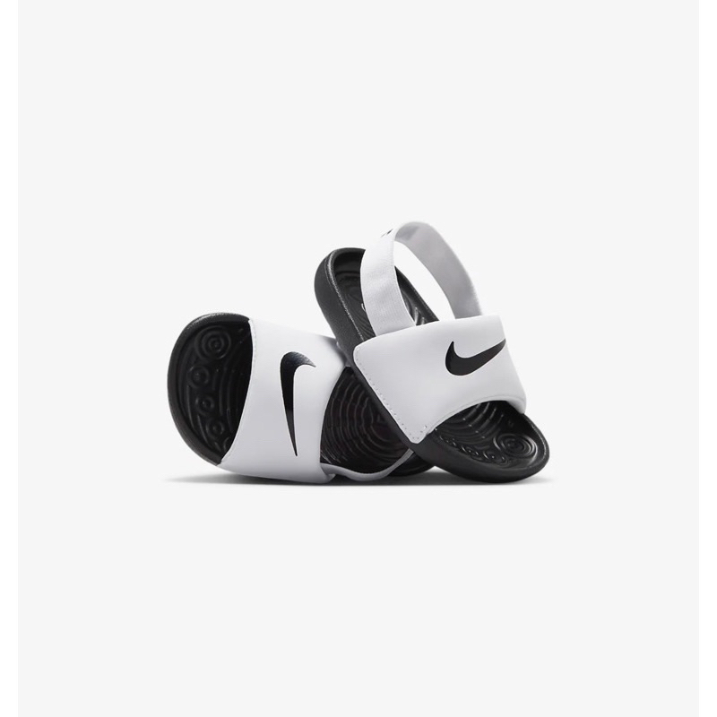 Nike Kawa Baby/Toddler Slides Black Sepatu Sandal Anak (Hitam)