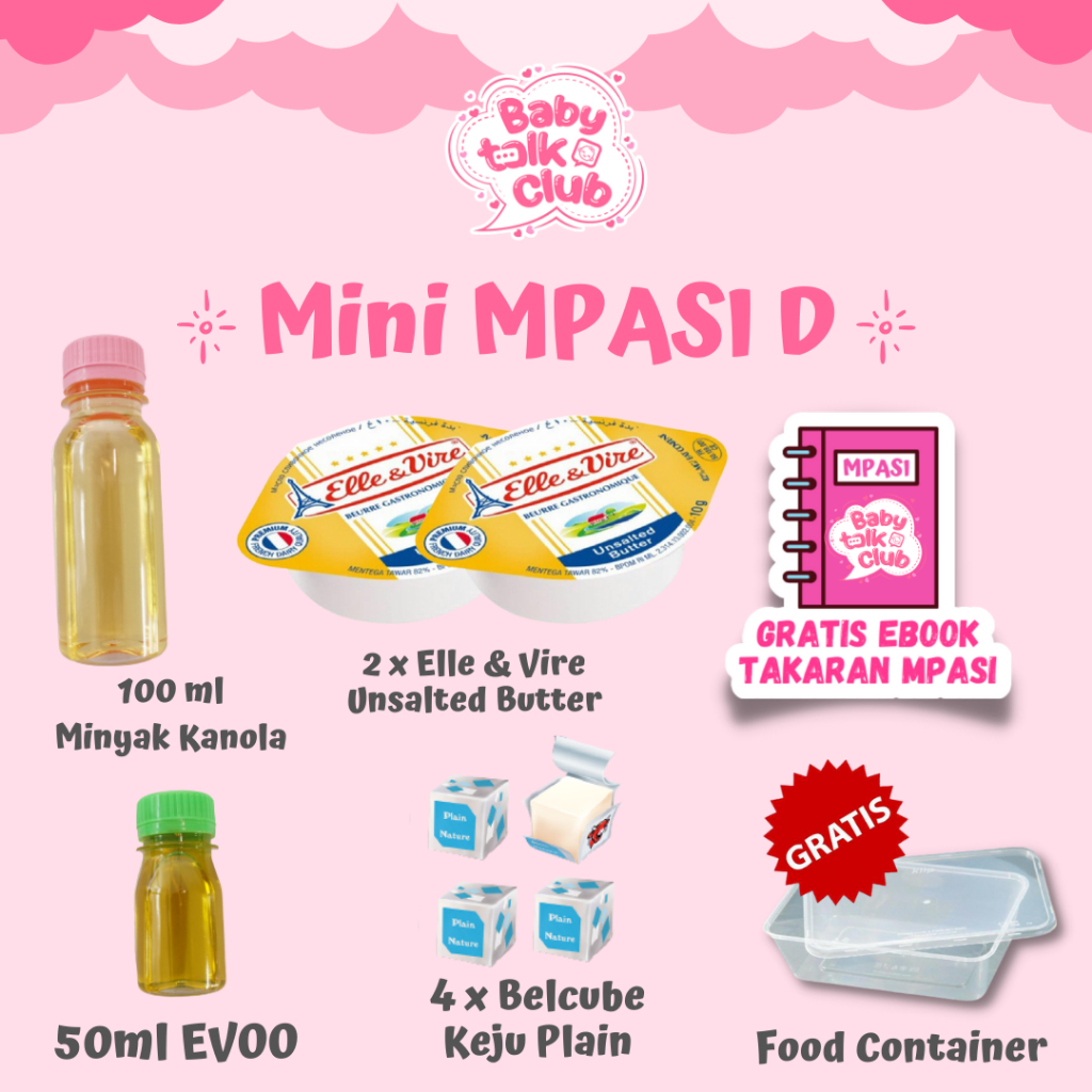 Jual Paket MPASI Mini Lemak Tambahan EVOO Belcube UB Unsalted Butter ...