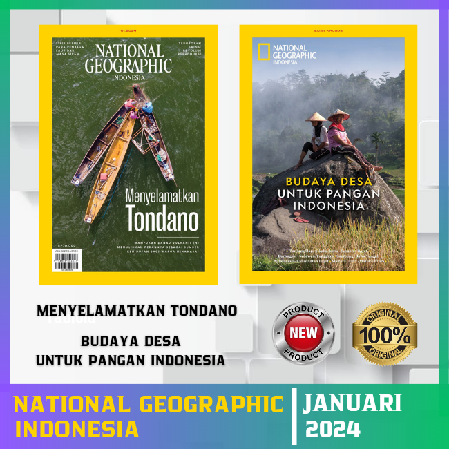 Jual Majalah National Geographic Indonesia Edisi Januari 2024 Shopee