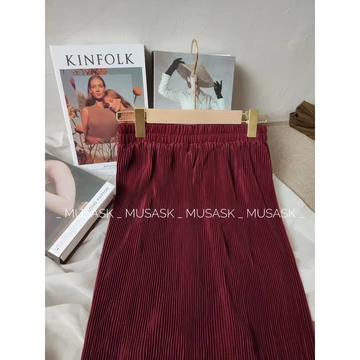 Rok Span Plisket Lidi Rok Plisket Span Kode 08