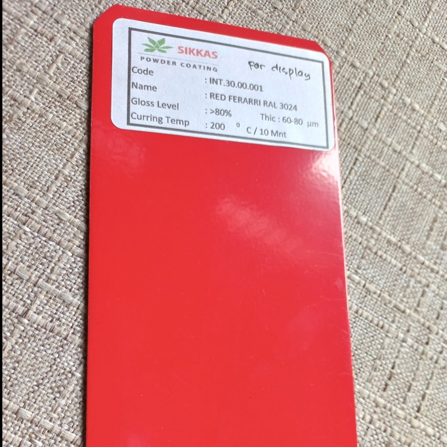 Jual POWDER COATING WARNA RED FERRARI RAL 3024 - HARGA 1 KG POWDER ...
