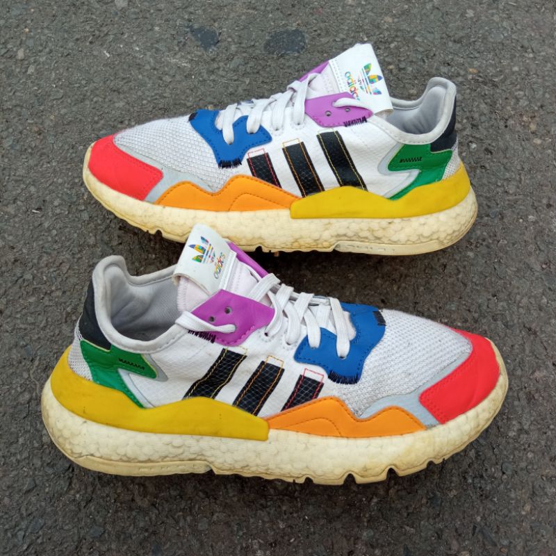 Jual Sepatu Adidas Nite Jogger Pride Multi Colors Second Original Shopee Indonesia