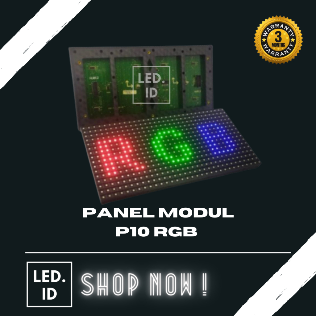 Jual Panel Modul P10 SMD RGB Running Text Outdoor | Shopee Indonesia