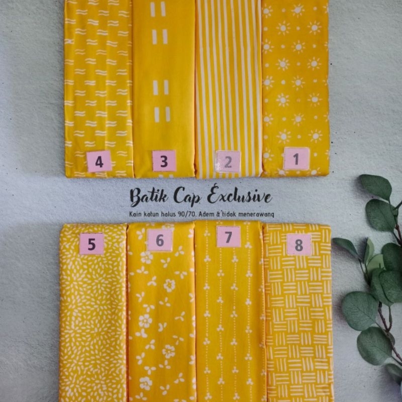 Jual kain batik cap kuning / batik cap set murah garutan | Shopee Indonesia