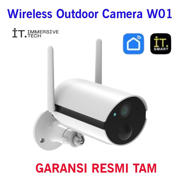 Jual IT Smart Camera Outdoor W01 CCTV Wifi Wireless FHD 1080P IP65 IP ...