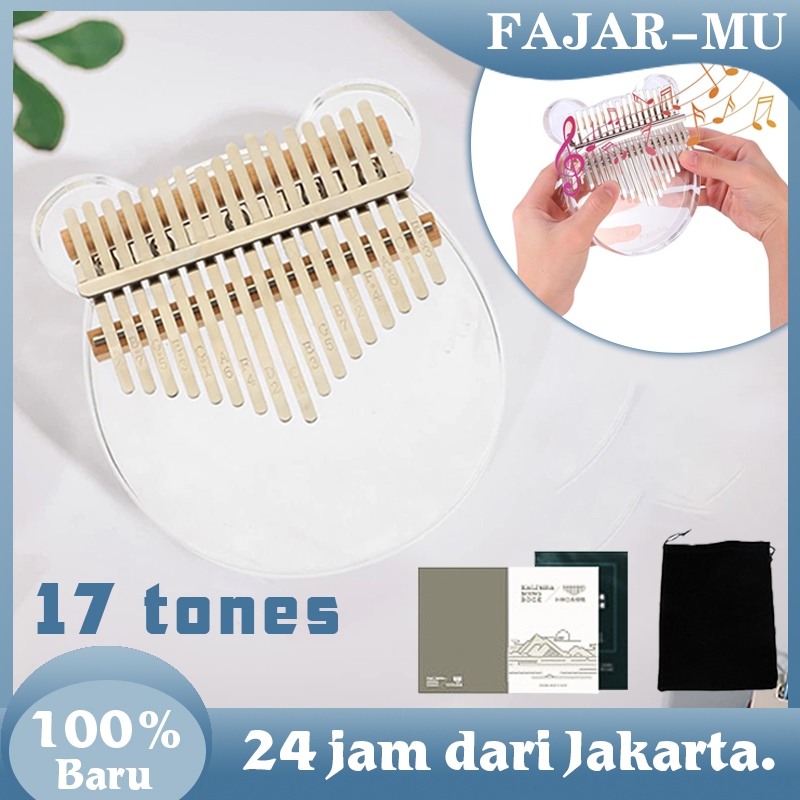 Jual Bear Kalimba Keys Acrylic Alat Musik Kalimba Untuk Pemula Piano