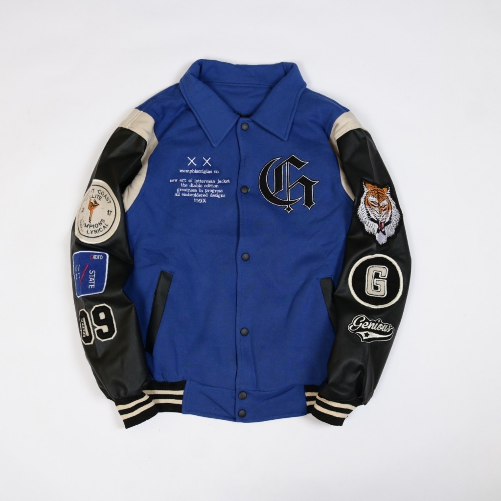 Jual Jaket Varsity Pria Wanita Road Spirit Fleece Leather High Quality ...