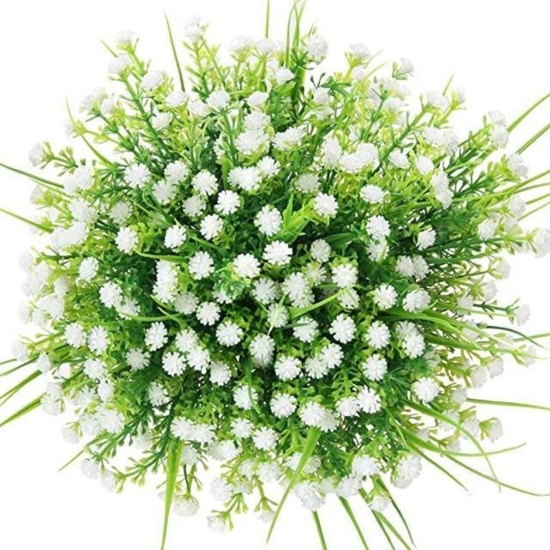 Jual Bunga rumput baby breath mini cabang 5 // bunga artificial ...