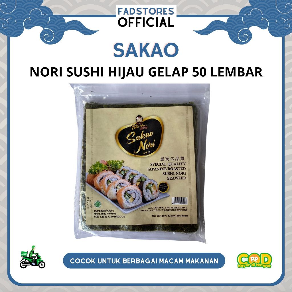 Jual Sakao Yaki Sushi Nori Lembar Sakao Rumput Laut Pack S Manjun Seaweed Nori