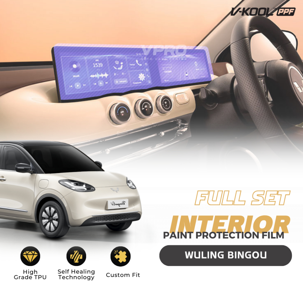 Jual VKOOL PPF Interior Protector Wuling Binguo - Head Unit & Konsol ...