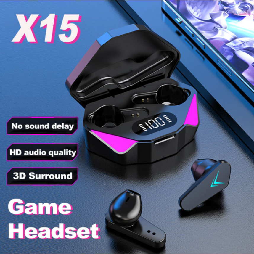 Jual Twsmedan Tws Gaming X15 headset bluetooth Gaming / X15 Earphone ...