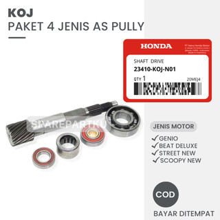 Jual KOJ PAKET 4 JENIS AS PULI CVT GENIO + BEARING CVT KUNINGAN ...