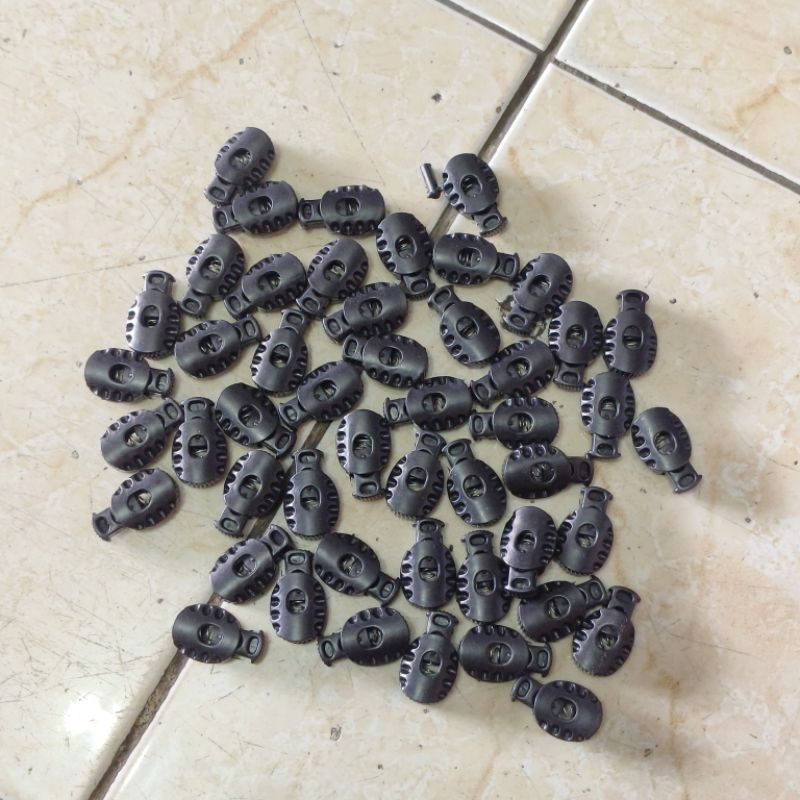 Jual stoper stopper tali cord lock isi 50pcs | Shopee Indonesia