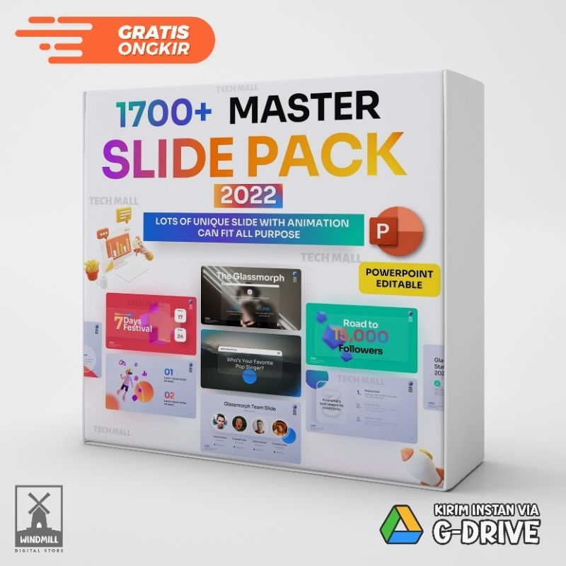 Jual 1700+ Master Slide Pack PowerPoint | Shopee Indonesia