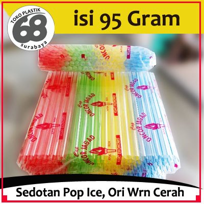 Sedotan Plastik Pop Ice