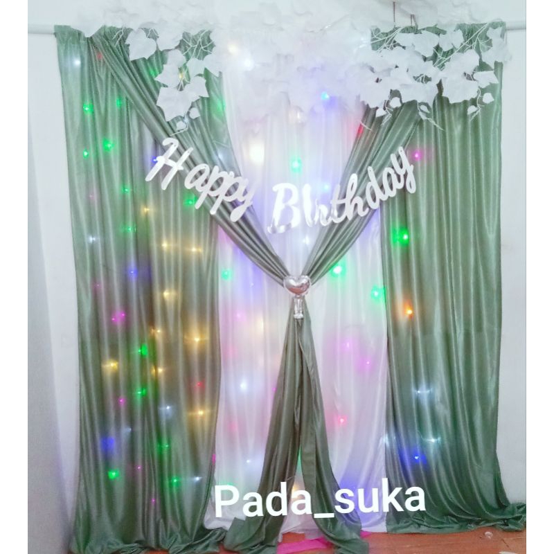 Jual Sepaket dekorasi murah / Paket Dekorasi / Backdrop tinggi 2 meter ...