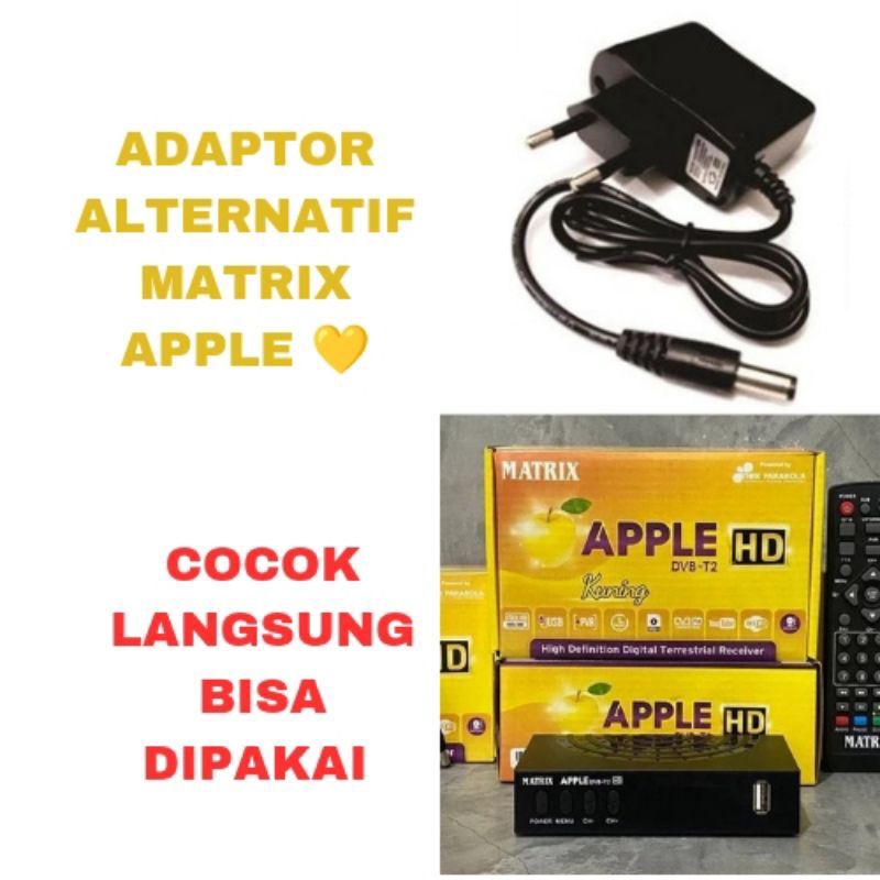 POWER ADAPTOR/CAS/CHARGER SET TOP BOX MATRIX KUNING