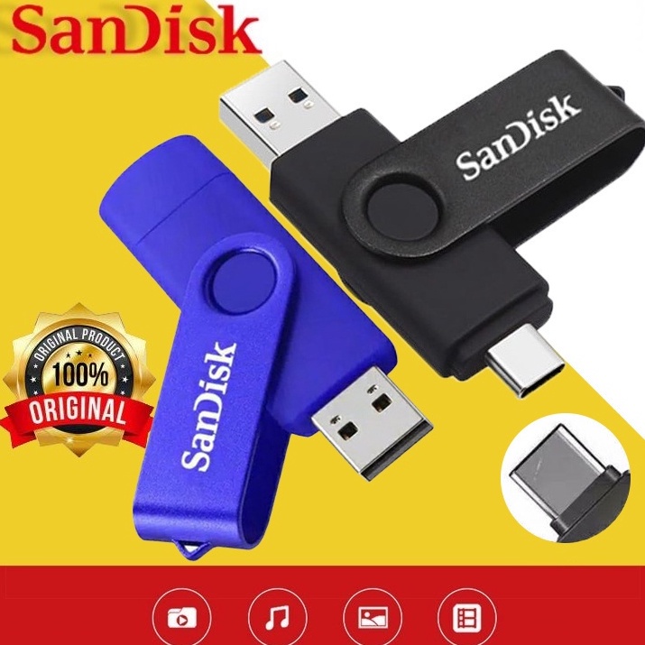 Jual Gaya Tanpa Mahal SANDISK FLASHDISK OTG TYPE C USB 32GB64GGB128GB ...