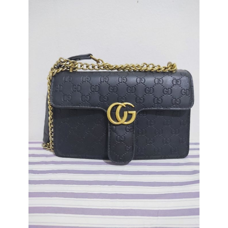 Jual GC Hitam Sling Rantai (Preloved) | Shopee Indonesia