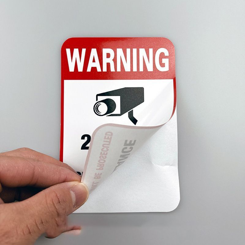 Jual 10pcs/Set Stiker Label CCTV 20x25cm Stiker CCTV 24 Jam Sticker ...
