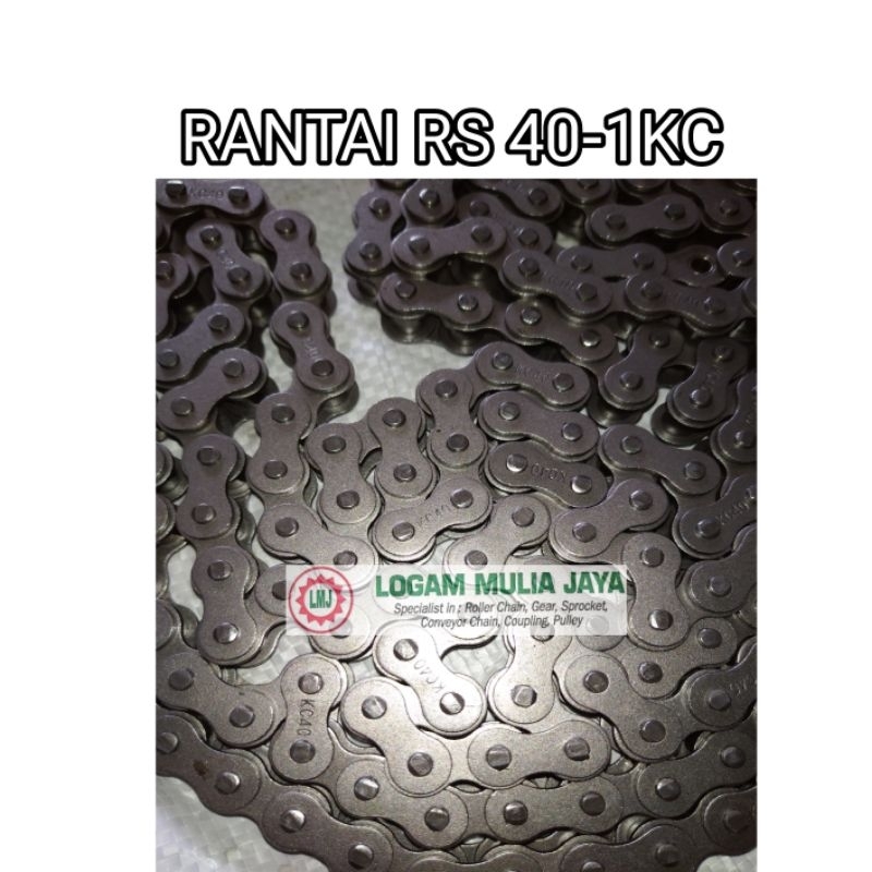 Jual ROLLER CHAIN RS 40 SINGLE RS 40X1R RS-40 RS40-1 RS 40-1 RANTAI ...