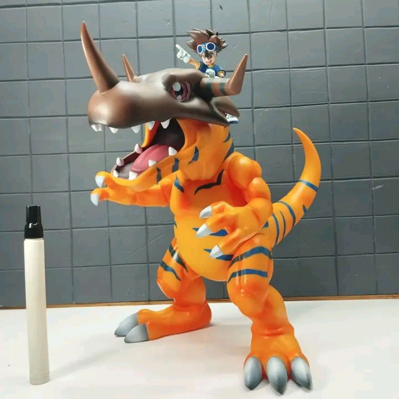 Jual mainan static figure digimon greymon with daichitinggi sekitar 12 ...