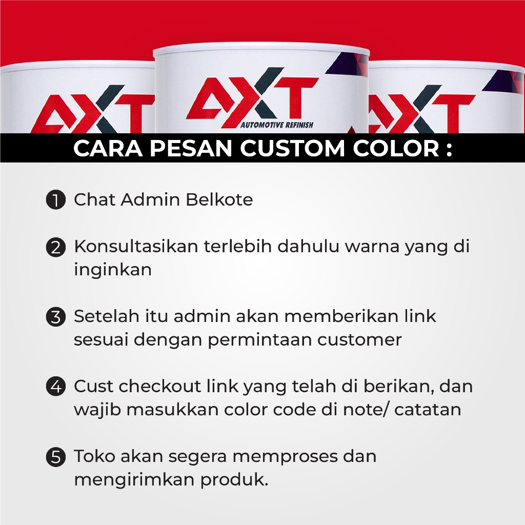 Jual AXT PU Basecoat CUSTOM COLOR CODE | Shopee Indonesia