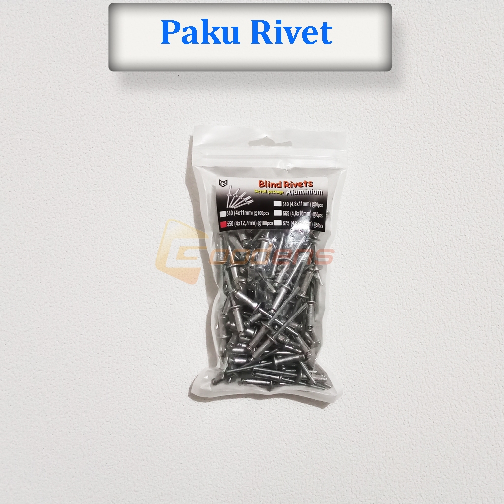 Jual Paku Rivet Paku Keling X Mm Isi Pcs Shopee Indonesia