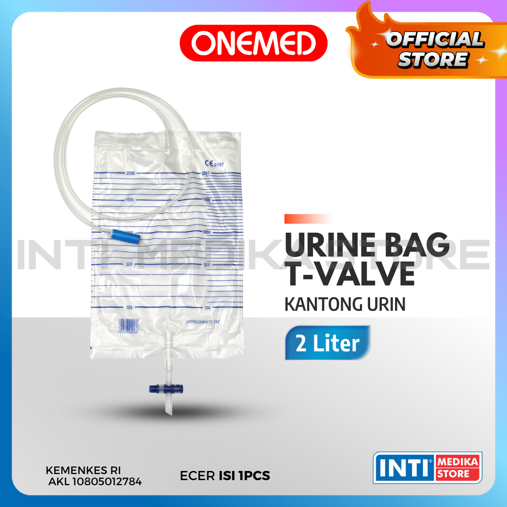 Jual ONEMED Urine Bag TValve 2 Liter Kantong Urin Shopee Indonesia