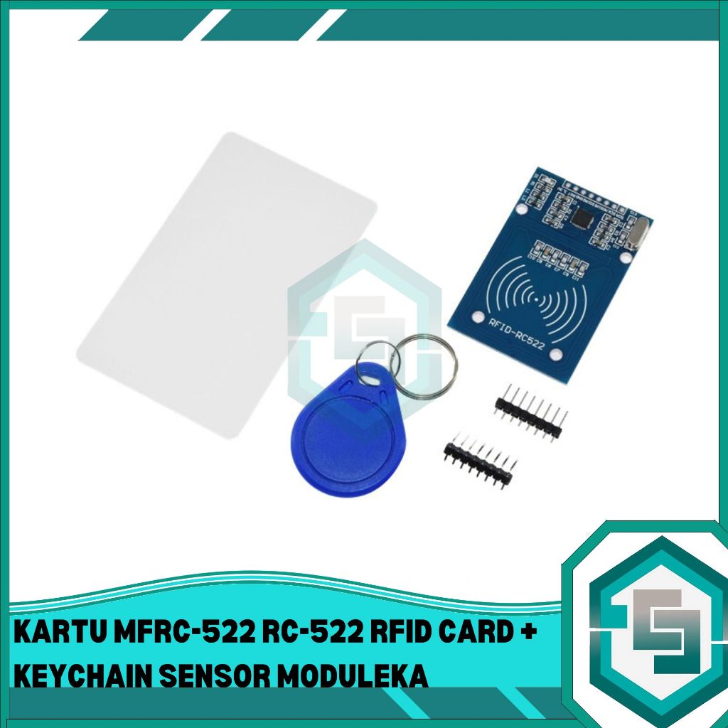 Jual KARTU MFRC-522 RC-522 RFID CARD + KEYCHAIN SENSOR MODULEKA ...
