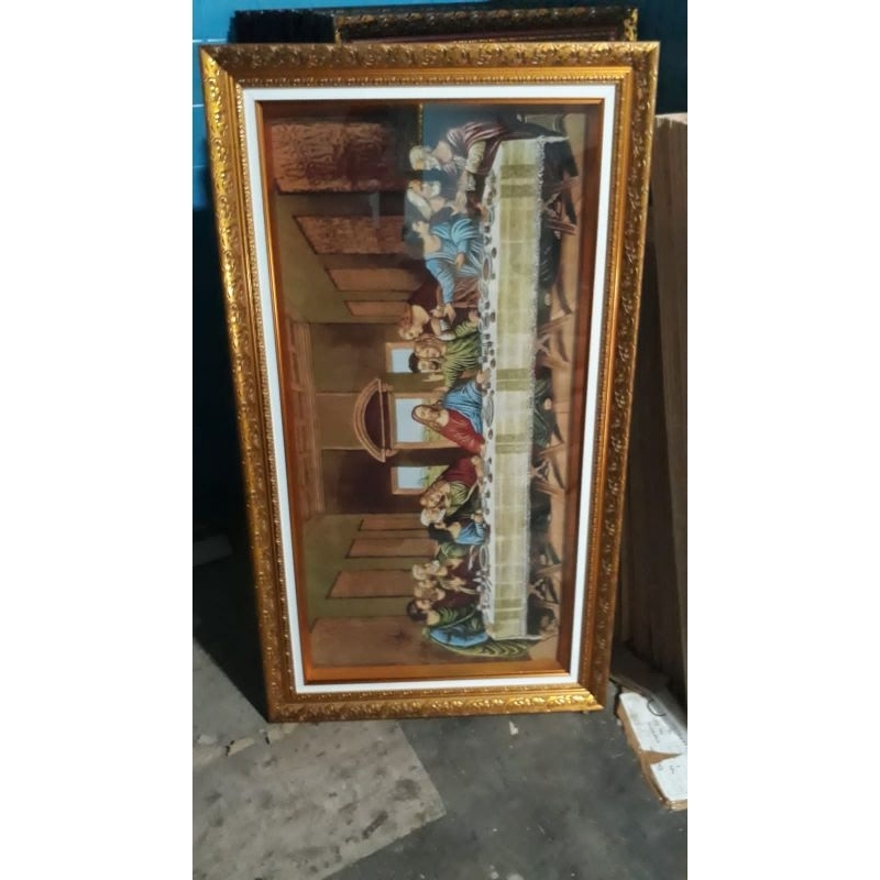 Jual Hiasan Perjamuan Kudus Kain Baldu / Bingkai Perjamuan Kudus ...