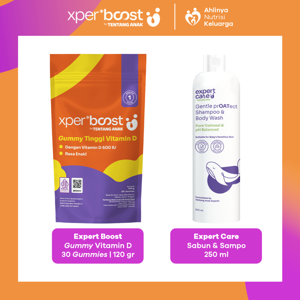 Jual Expert Boost Paket Bundling Gummy Vitamin D 600 IU + Expert