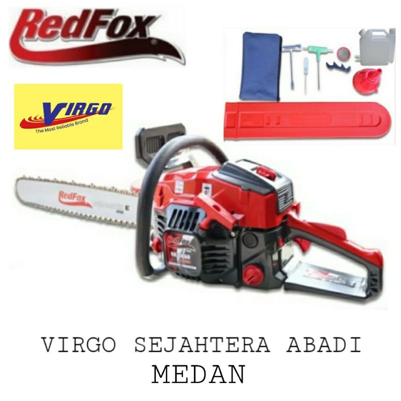 Jual REDFOX RF-RX8800 TURBO MESIN GERGAJI POTONG KAYU POHON POKOK 24 ...