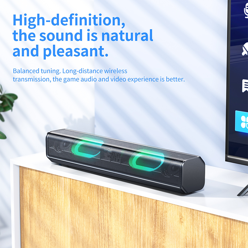 Jual Speaker Portable Bluetooth Mini HiFi Wireless Speaker RGB Lighting ...