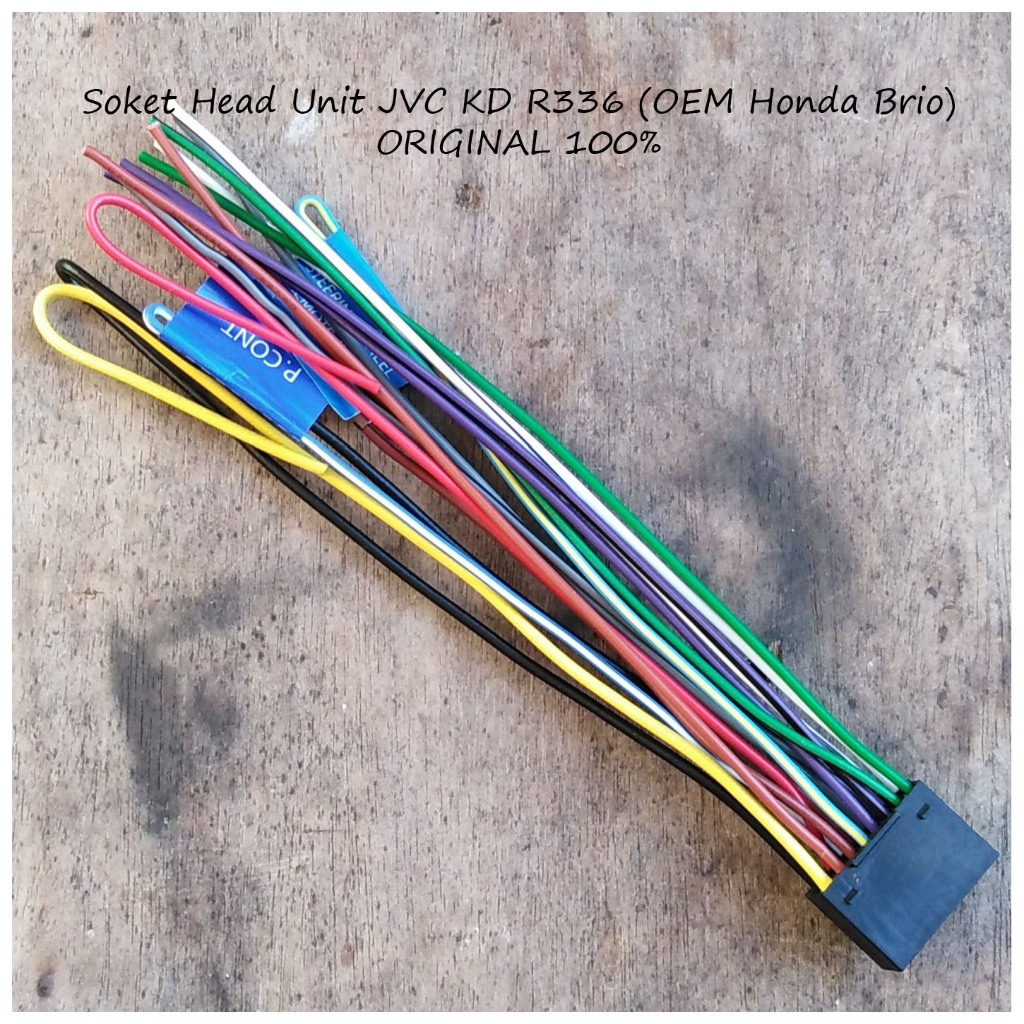 Jual Kabel Soket Head Unit JVC untuk Pasang HU JVC KD-R336 Copotan ...