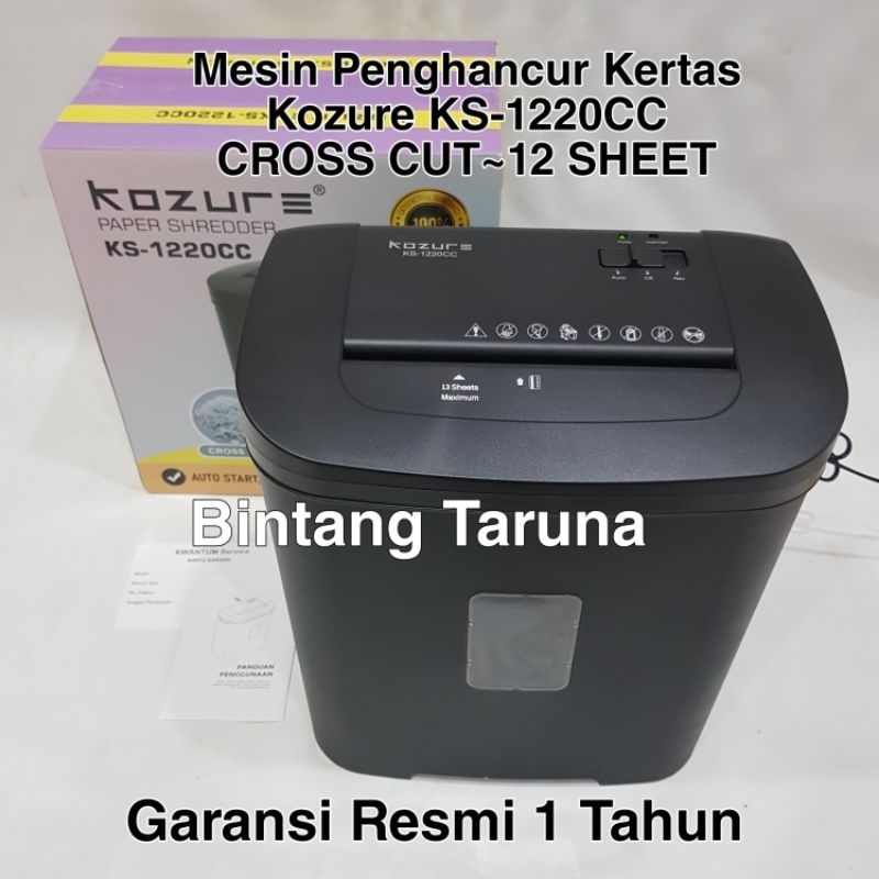 Jual Mesin Penghancur Kertas Kozure KS-1220CC Paper Shredder Kozure ...