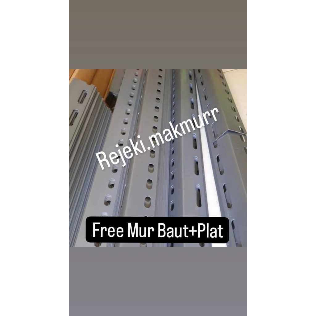 Jual Besi Siku / Rak Siku / Siku Lubang besi / siku rak barang /Siku ...