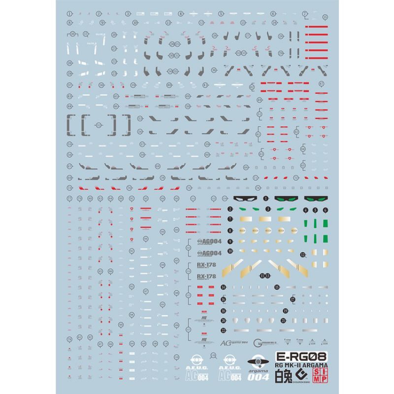 Jual RG GUNDAM MK-II AEUG WATER DECAL EVO SIMP STUDIO | Shopee Indonesia