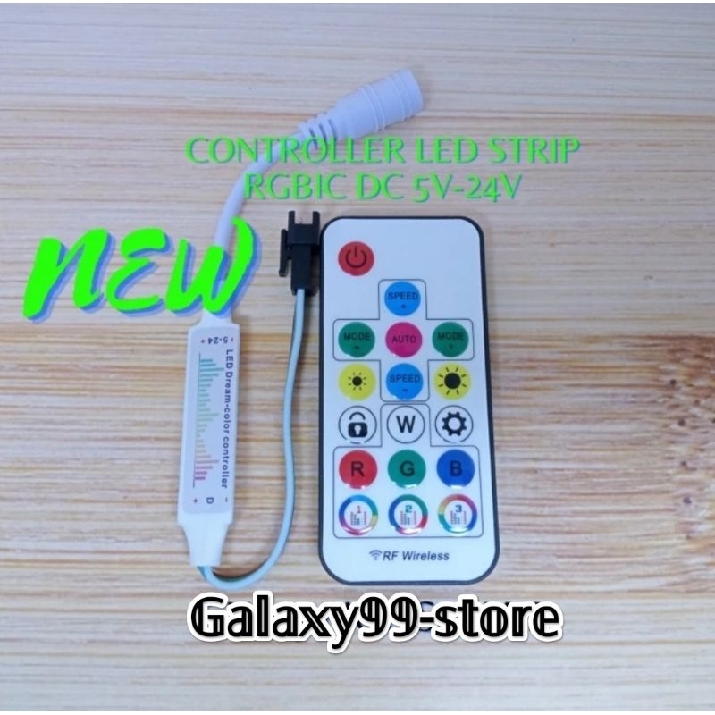 Jual Controller wireless Remote RF RGB 2812B Addressable 5v-24v ...