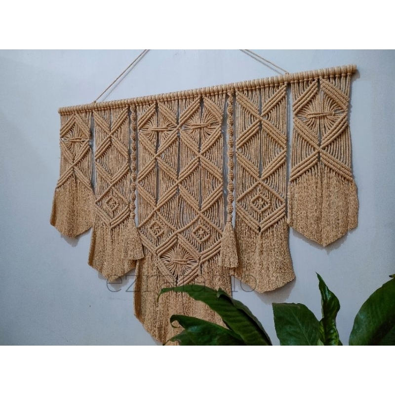 Jual macrame wall hanging dekorasi dinding 80x70cm | Shopee Indonesia