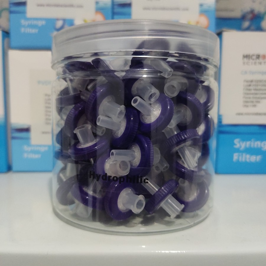 PEKYBIO 30 Pack PVDF Syringe Filters, Lab Filters Hydrophilic 0.45um