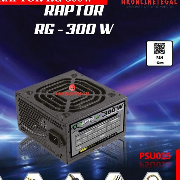 Jual PSU Komputer Power Up Raptor RG-300W Power Supply - Hitam | Shopee